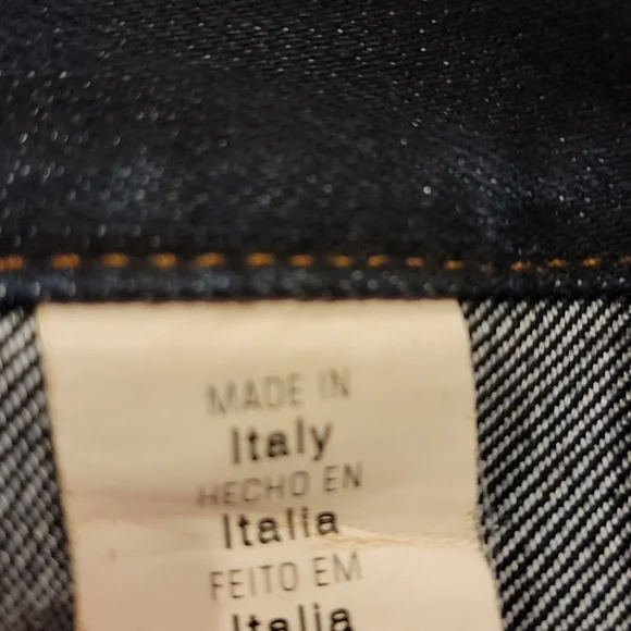 SEE BY CHLOE Dark Blue Denim Skirt US 8 Made In Italy GUC - Picture 6 of 16